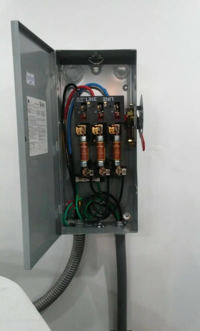Three-phase disconnect switch installed for Electrical Wiring & Rewiring in West Mead